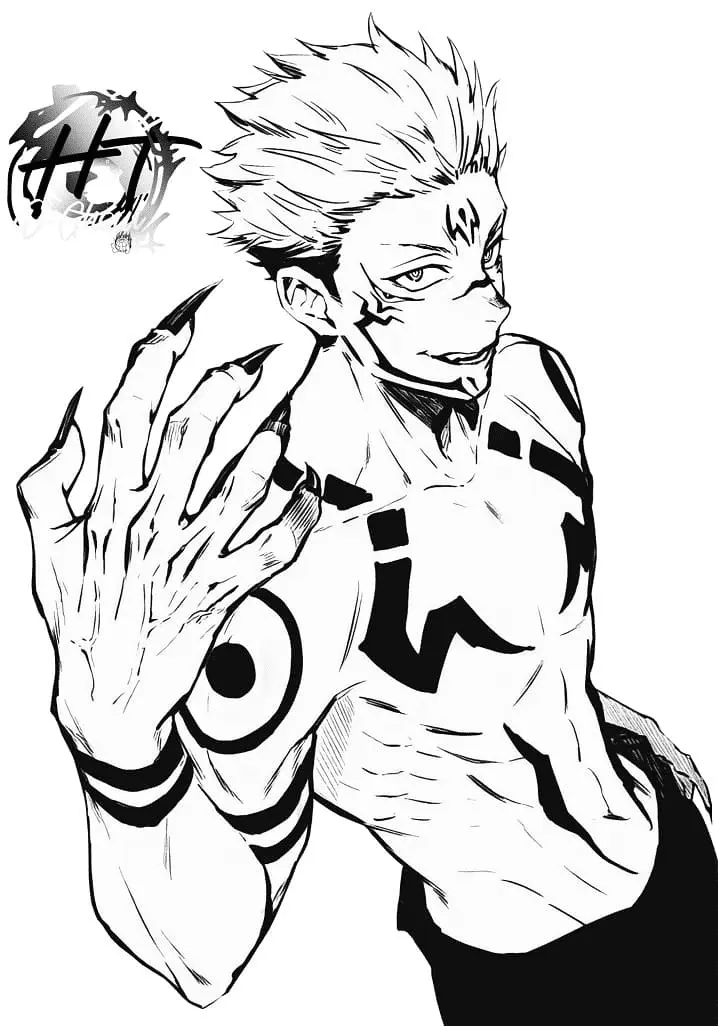 Jujutsu Kaisen Coloring Pages 23