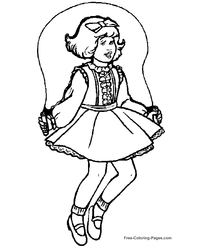 Jump Rope Coloring Pages 13