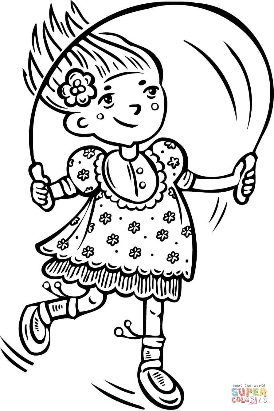 Jump Rope Coloring Pages 14