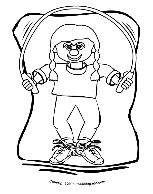 Jump Rope Coloring Pages 15