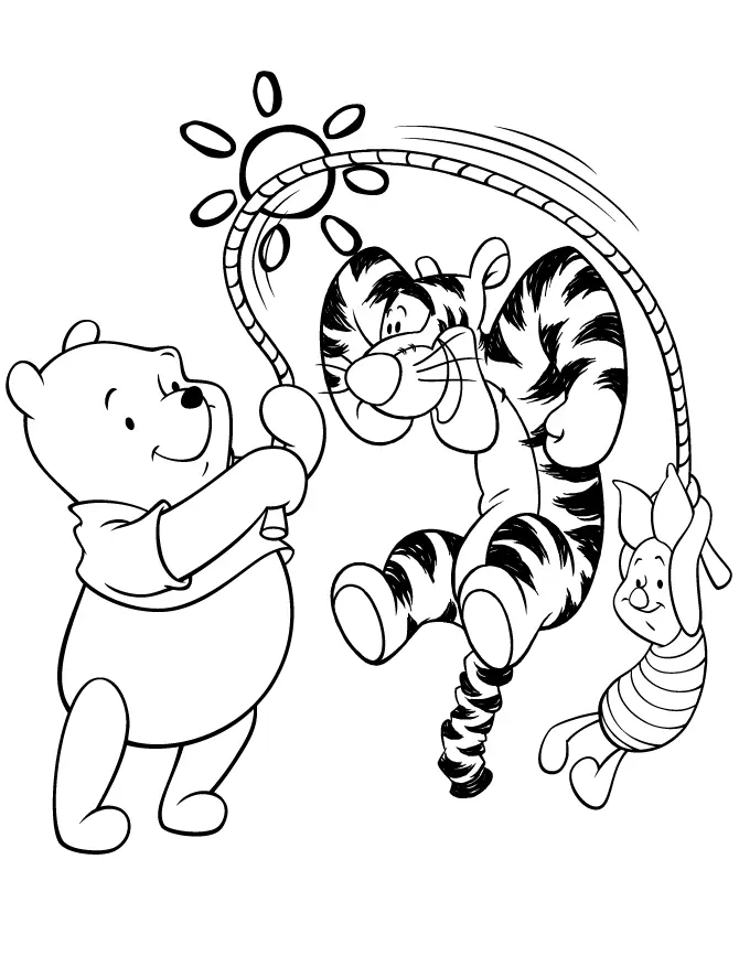 Jump Rope Coloring Pages 2
