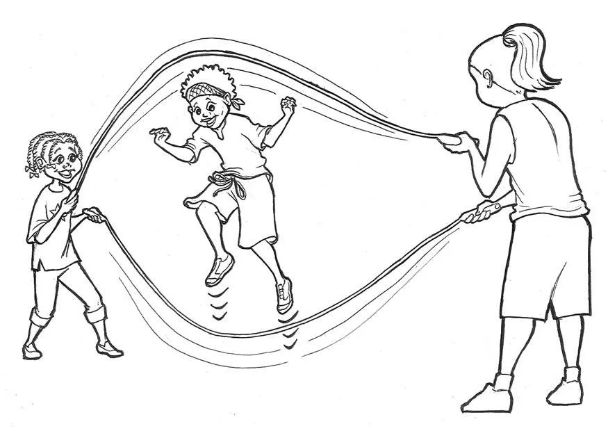 Jump Rope Coloring Pages 7