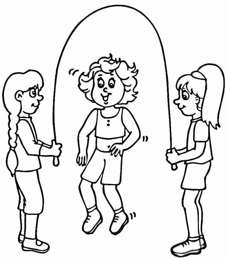 Jump Rope Coloring Pages 8
