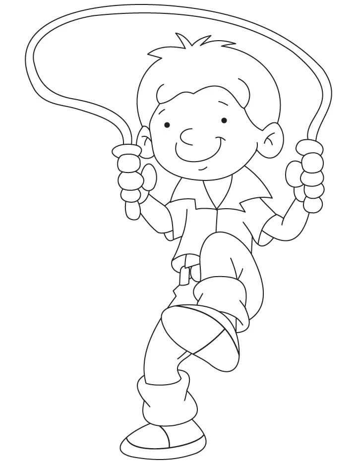 Jump Rope Coloring Pages 9