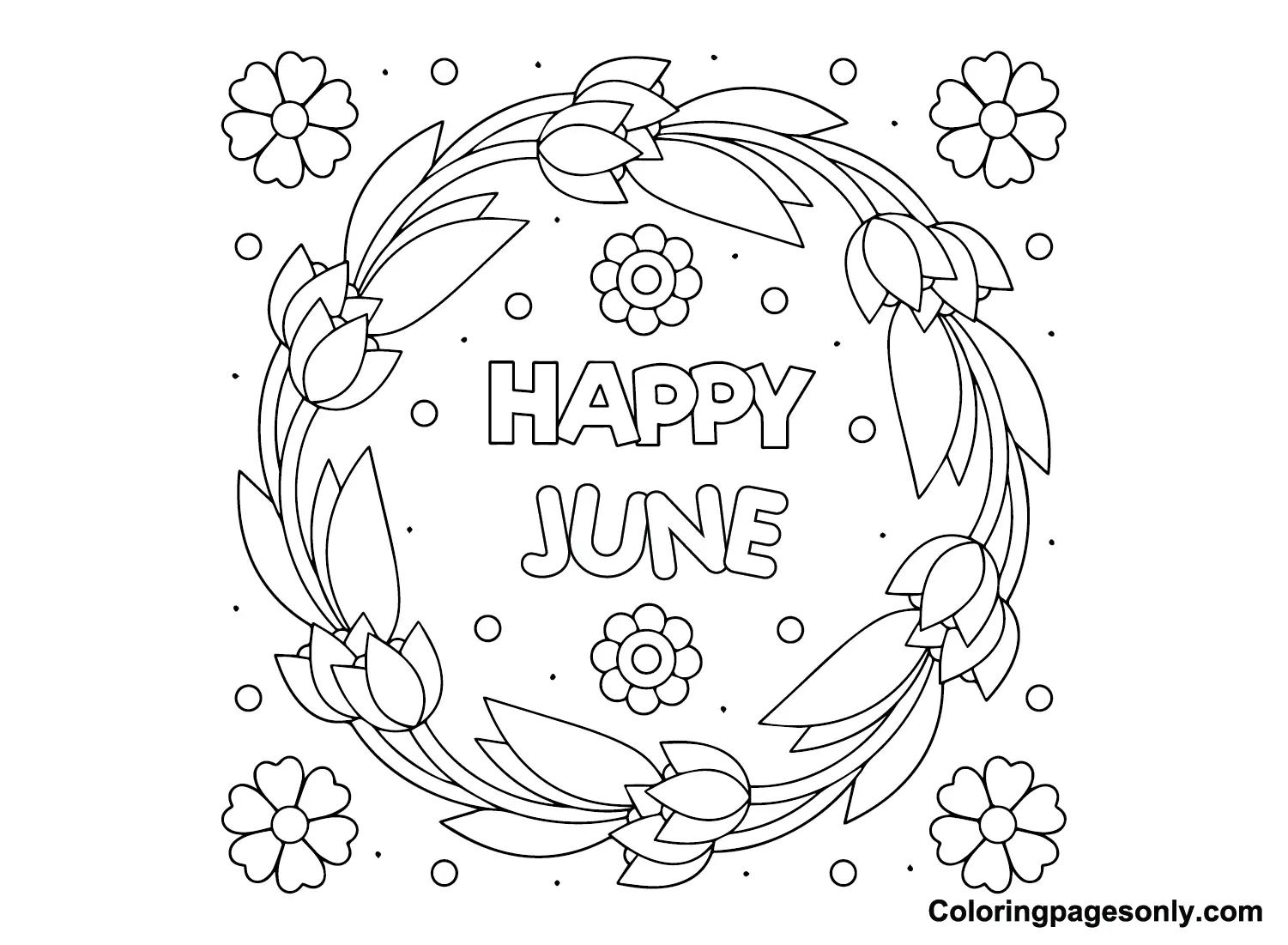 June Coloring Pages 12