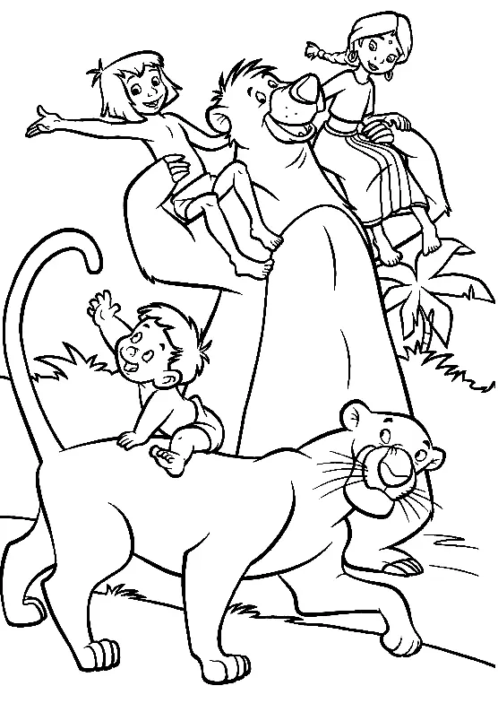 Jungle Book Coloring Pages 1
