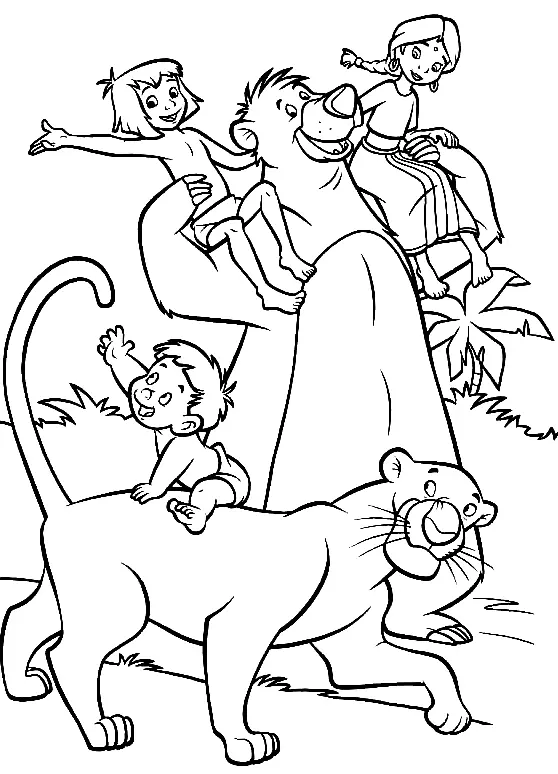 Jungle Book Coloring Pages 12