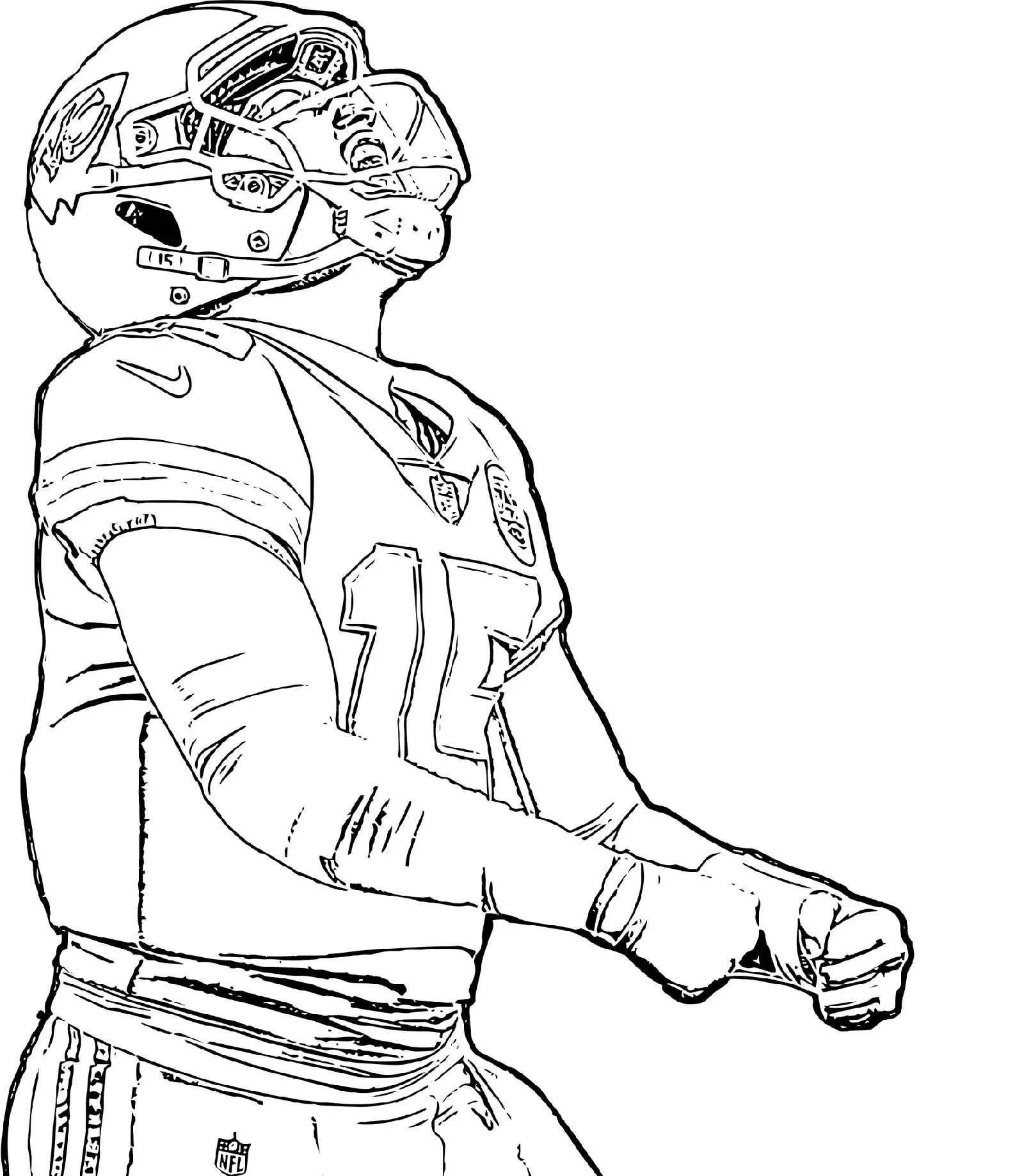 Desenhos de Kansas City Chiefs Para Colorir 7