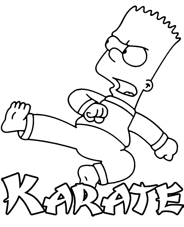 Karate Coloring Pages 18