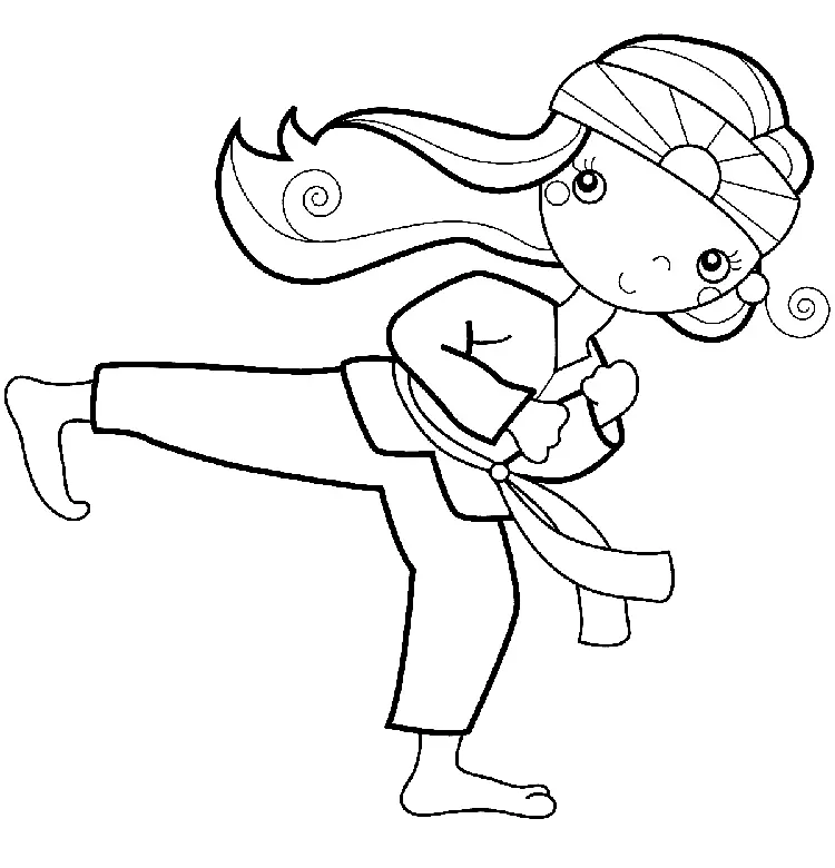 Karate Coloring Pages 20