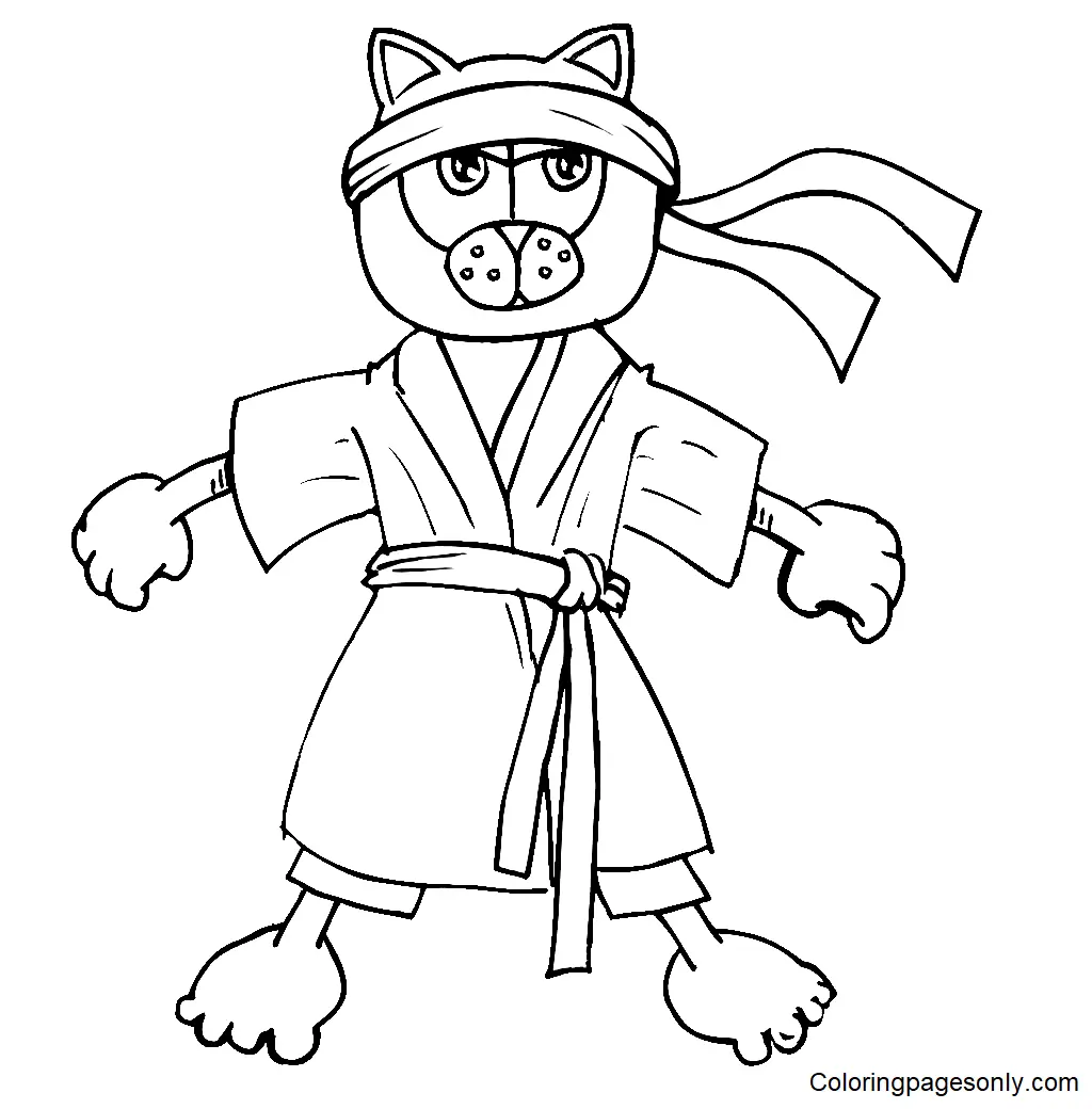 Karate Coloring Pages 22
