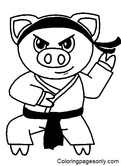 Karate Coloring Pages 23