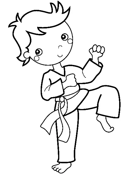 Karate Coloring Pages 24