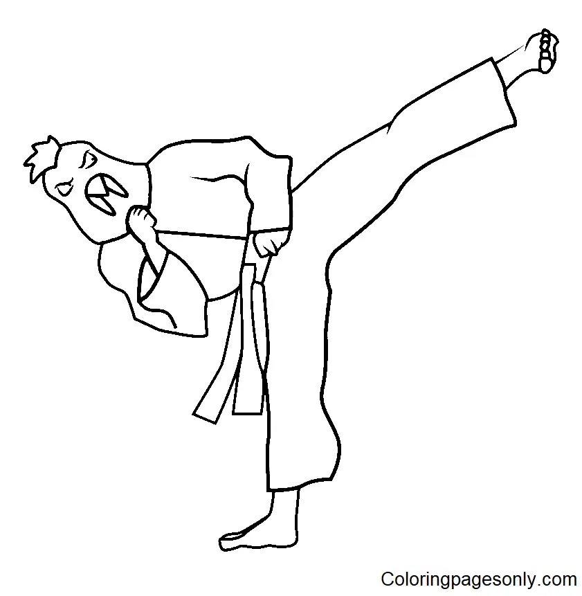 Karate Coloring Pages 25
