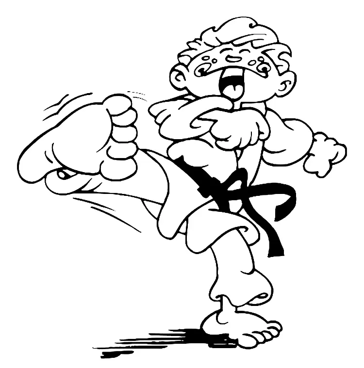 Karate Coloring Pages 27
