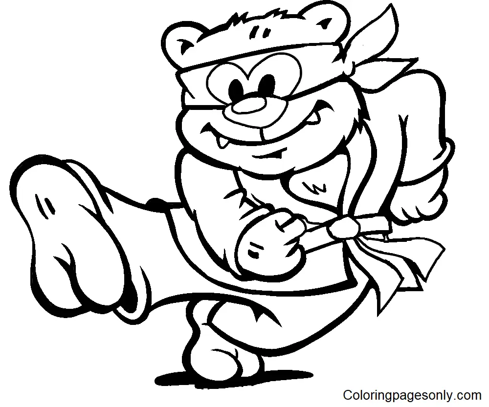 Karate Coloring Pages 29
