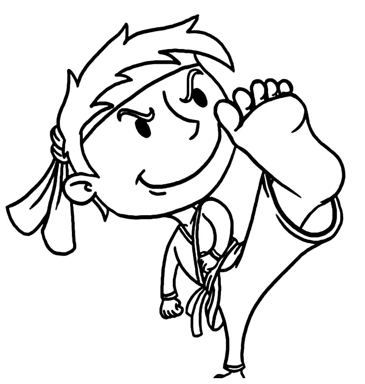 Karate Coloring Pages 31