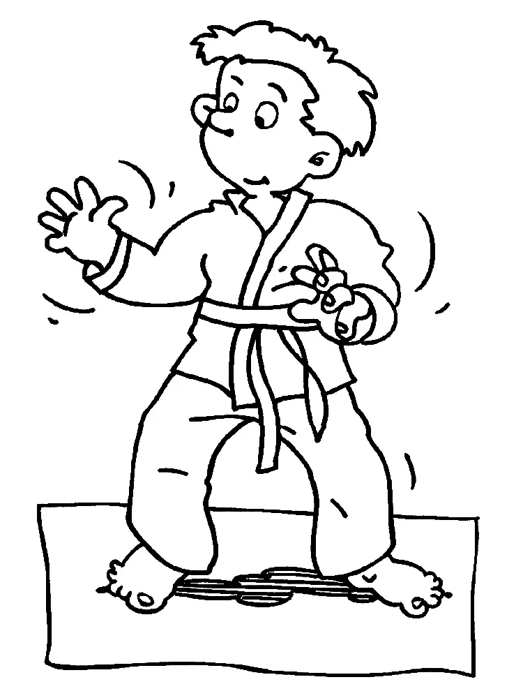 Karate Coloring Pages 32