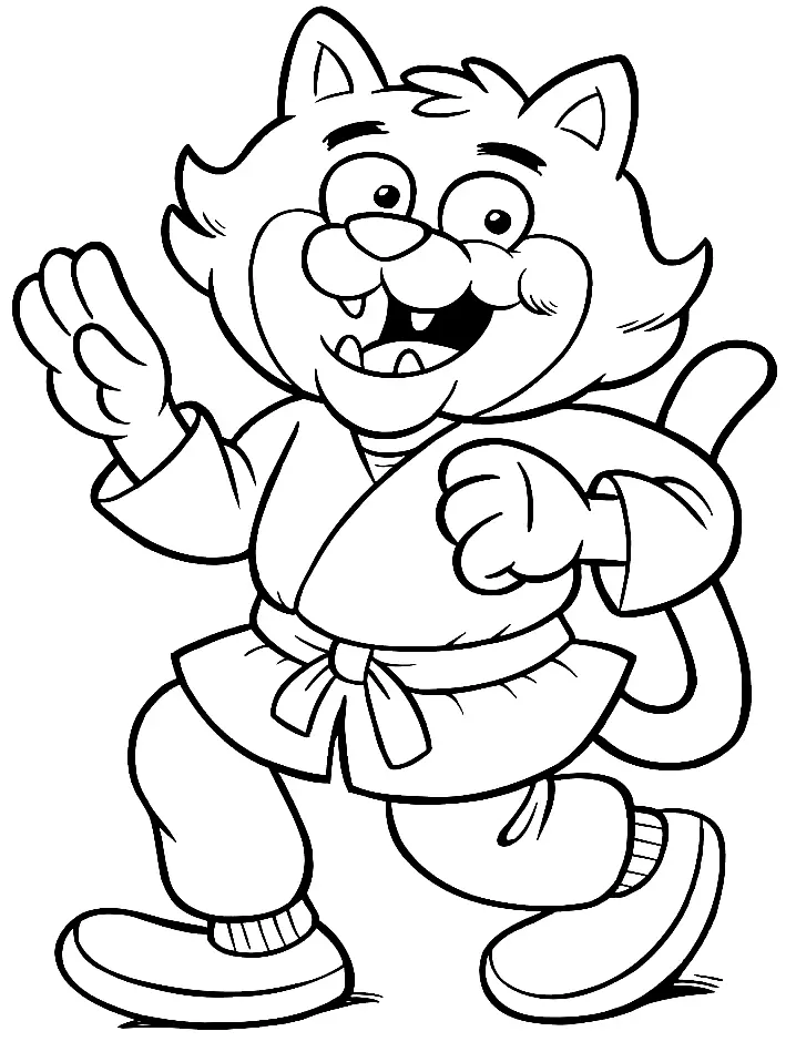 Karate Coloring Pages 33
