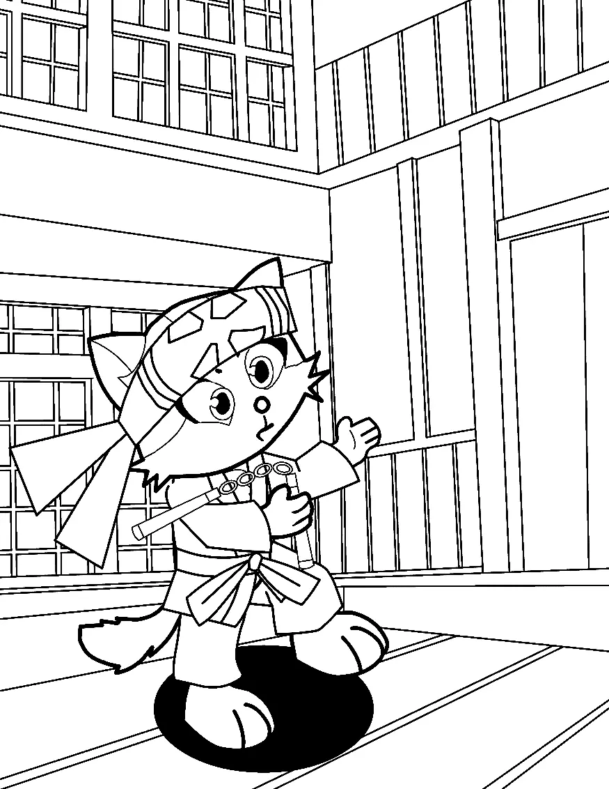 Karate Coloring Pages 34