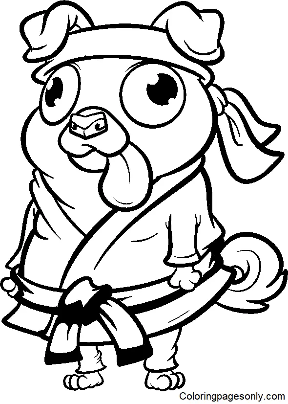 Karate Coloring Pages 36