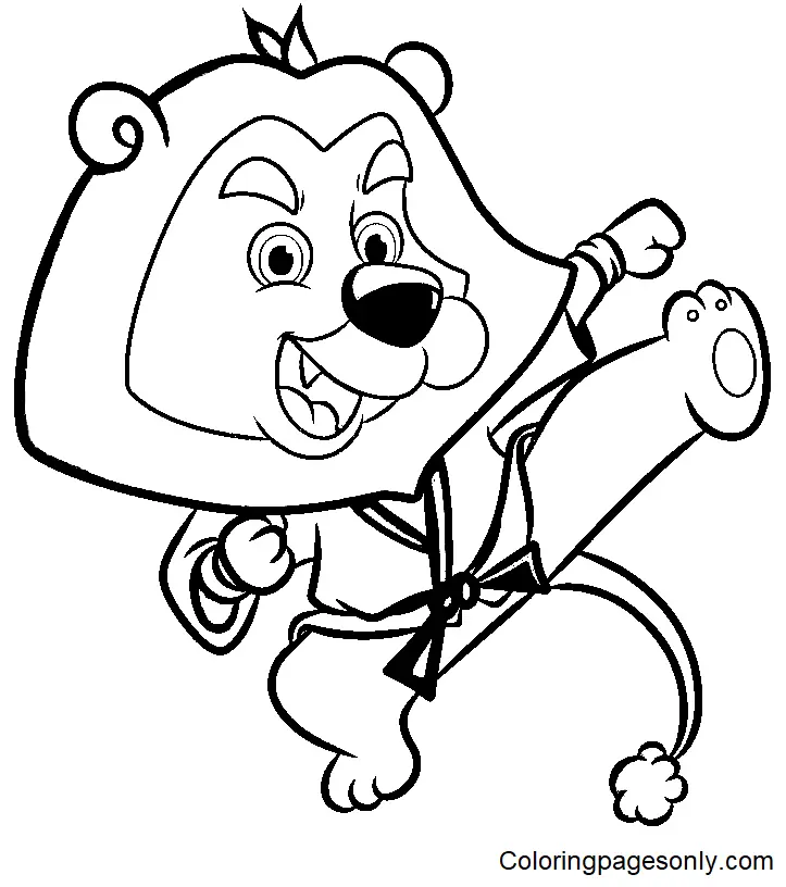 Karate Coloring Pages 37