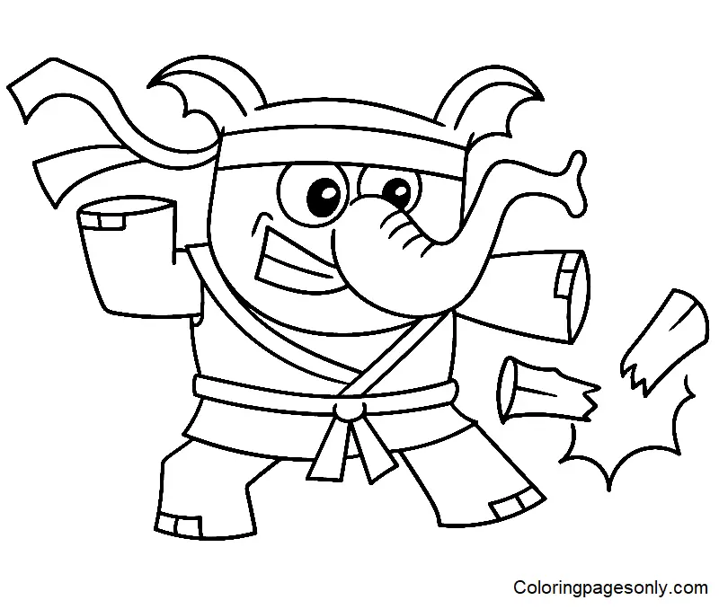 Karate Coloring Pages 39