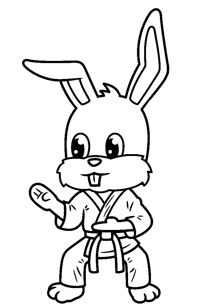 Karate Coloring Pages 4