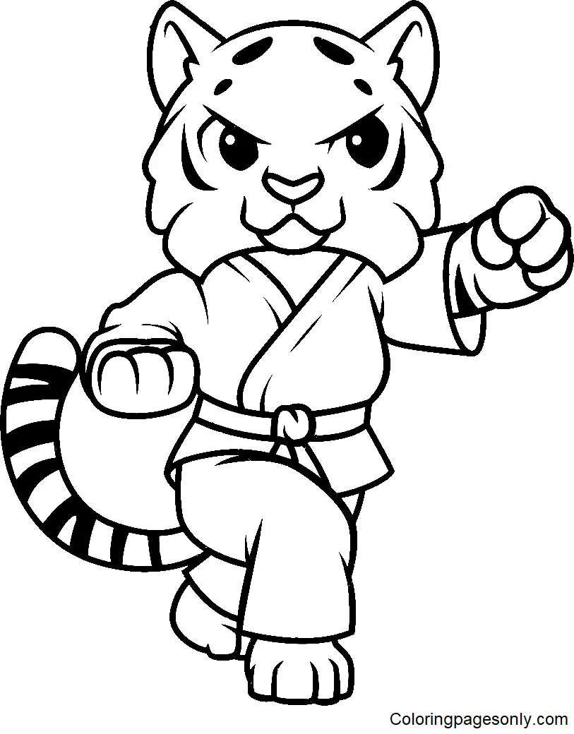 Karate Coloring Pages 8