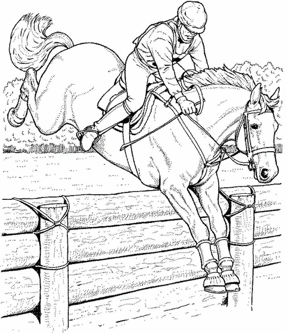 Desenhos de derbi Do Kentucky Para Colorir 6