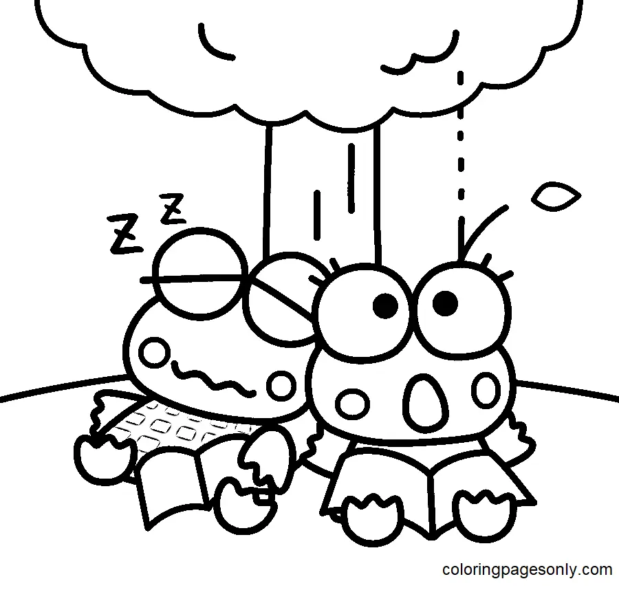 Keroppi Coloring Pages 59