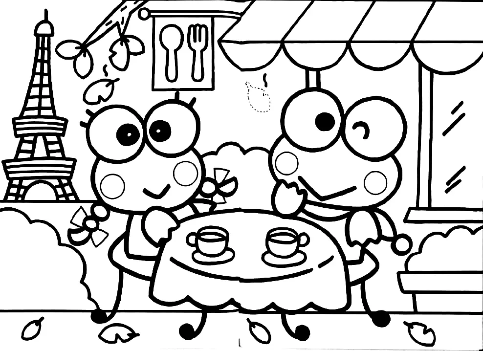 Desenhos de Keroppi Para Colorir 61