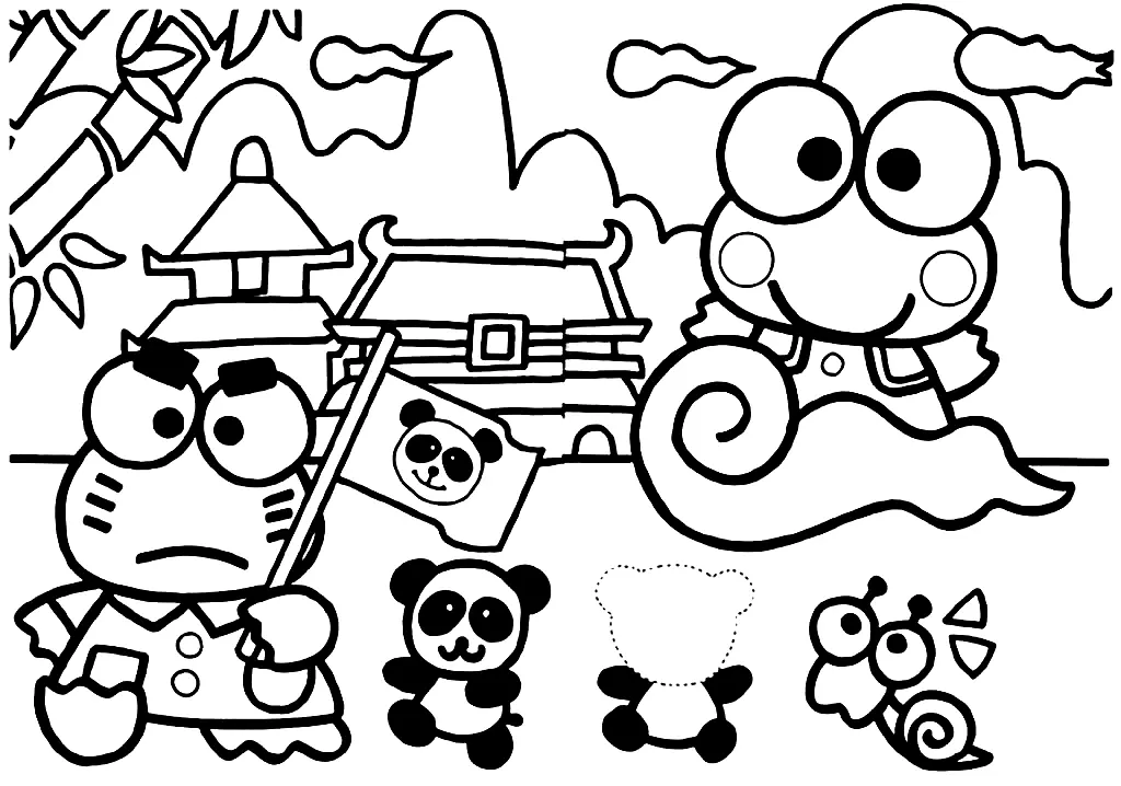 Desenhos de Keroppi Para Colorir 65