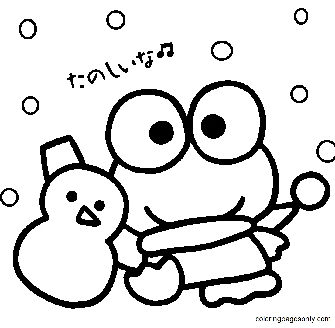 Desenhos de Keroppi Para Colorir 69