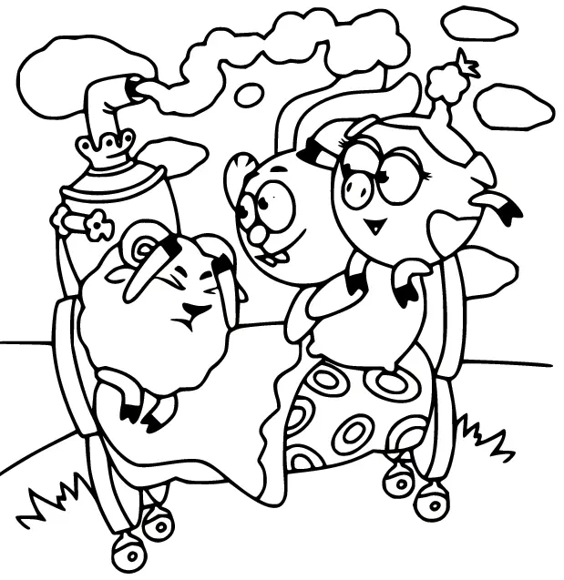 KikoRiki Coloring Pages 64