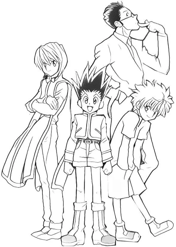 Killua Zoldyck Coloring Pages 13