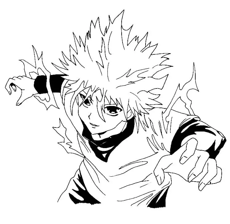 Killua Zoldyck Coloring Pages 26