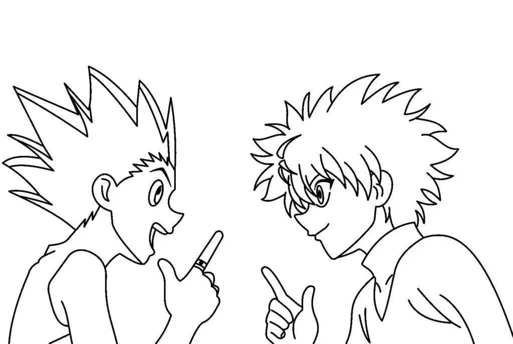 Killua Zoldyck Coloring Pages 7