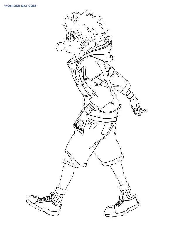 Killua Zoldyck Coloring Pages 8