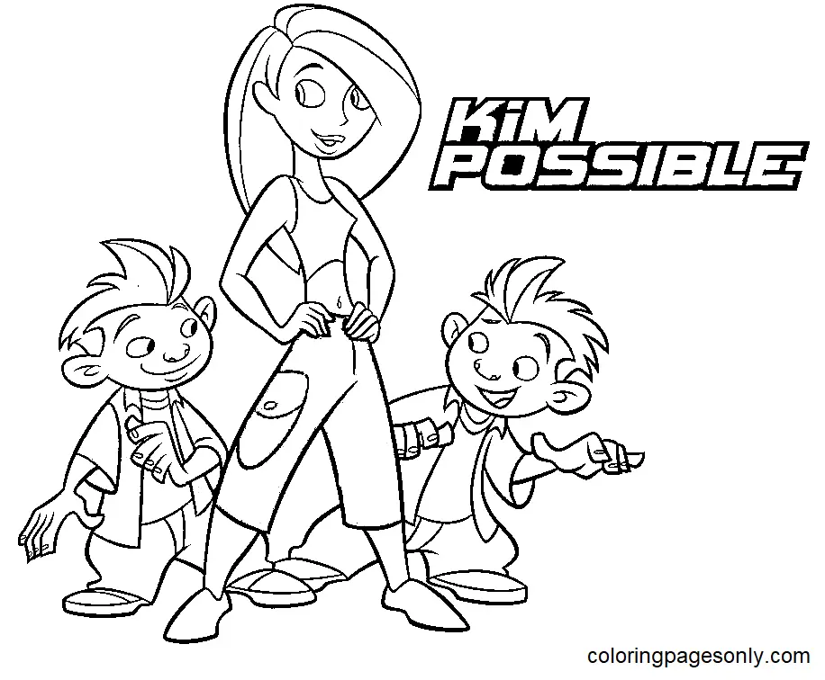 Desenhos de Kim Possible Para Colorir 20