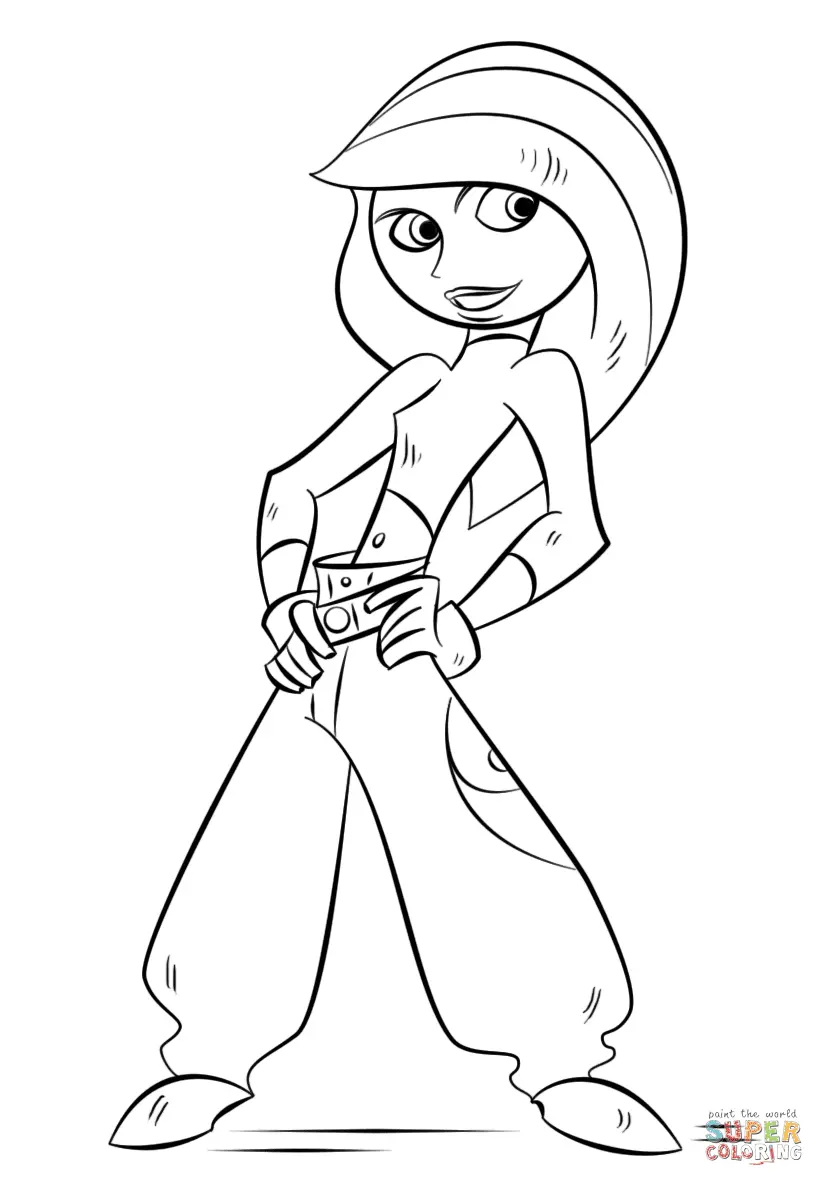 Desenhos de Kim Possible Para Colorir 23