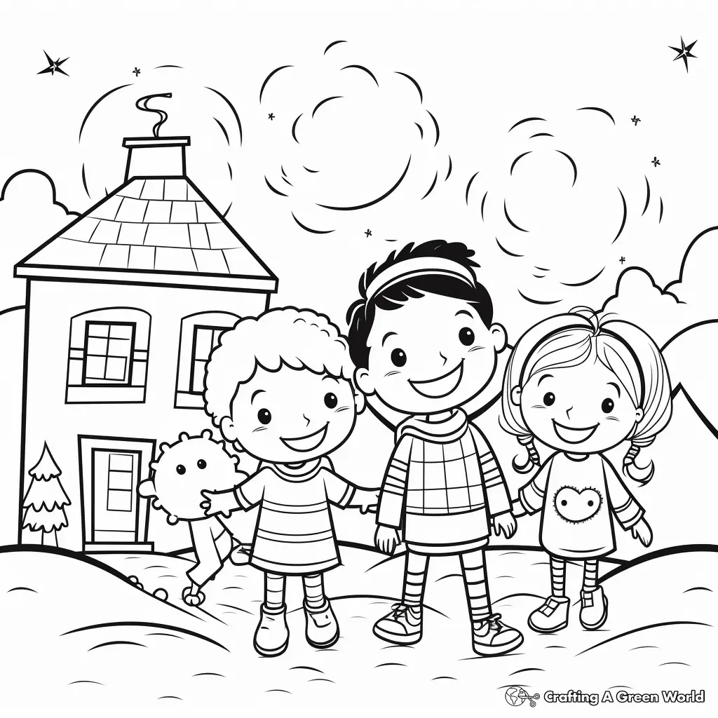 Jardim de Infancia para Colorear 58