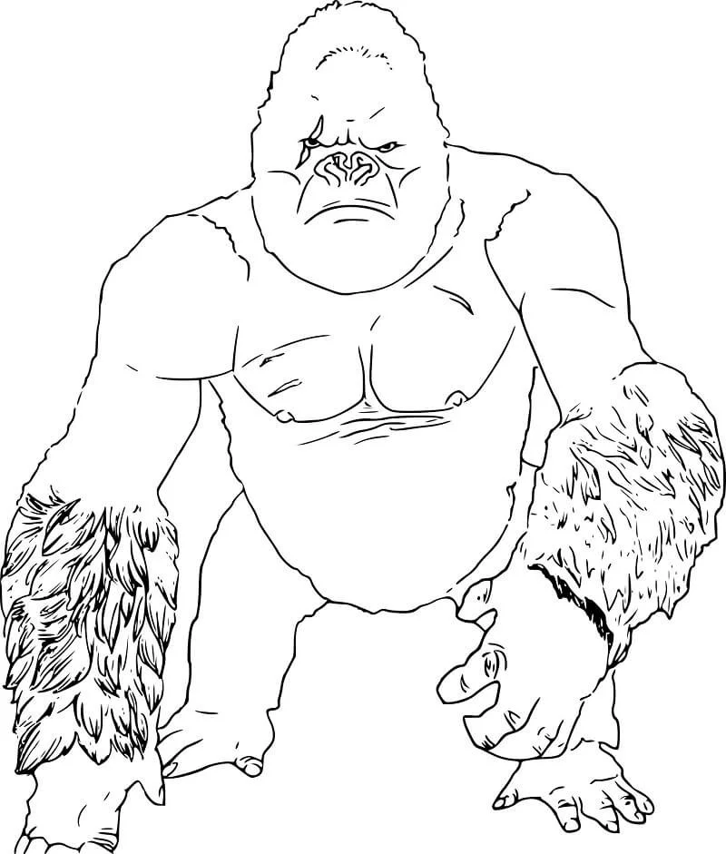 King Kong Ausmalbilder 11