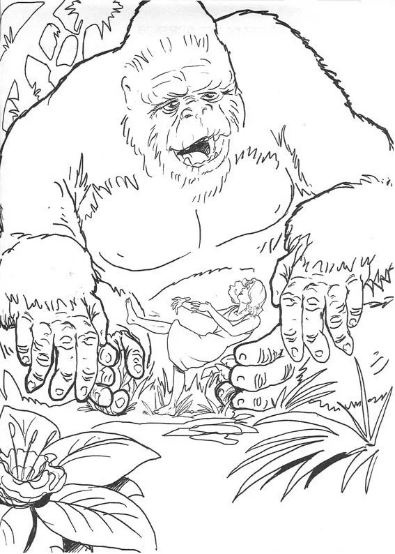 King Kong Para Colorear 15