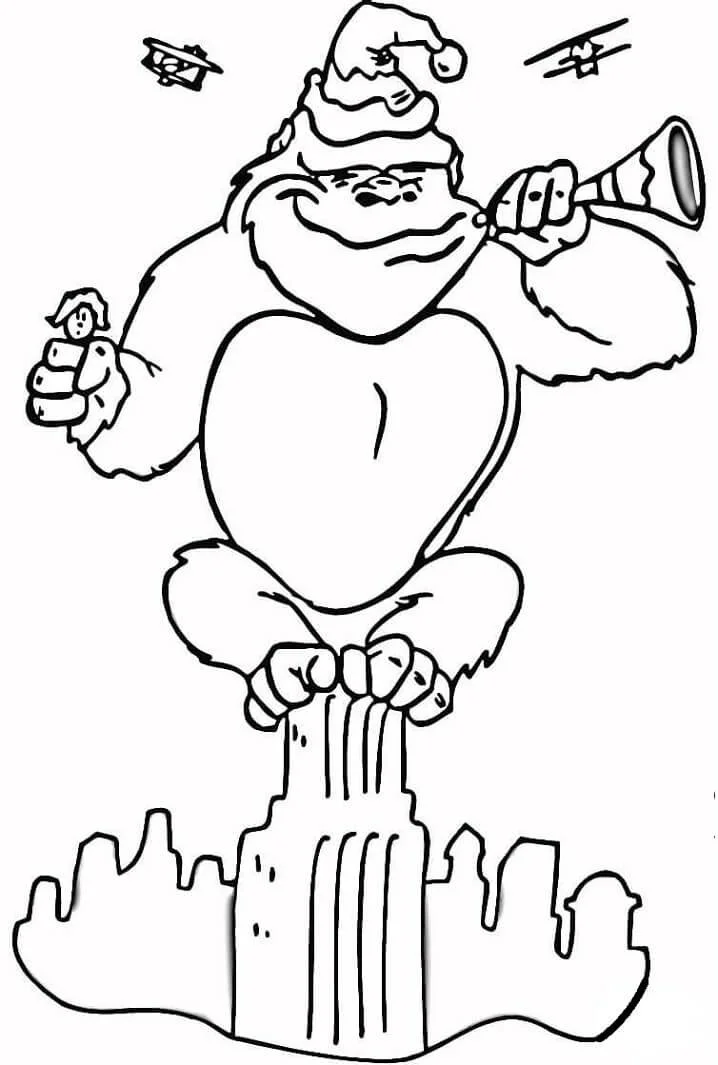King Kong Para Colorear 16