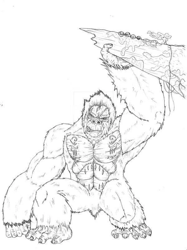 King Kong Para Colorear 19