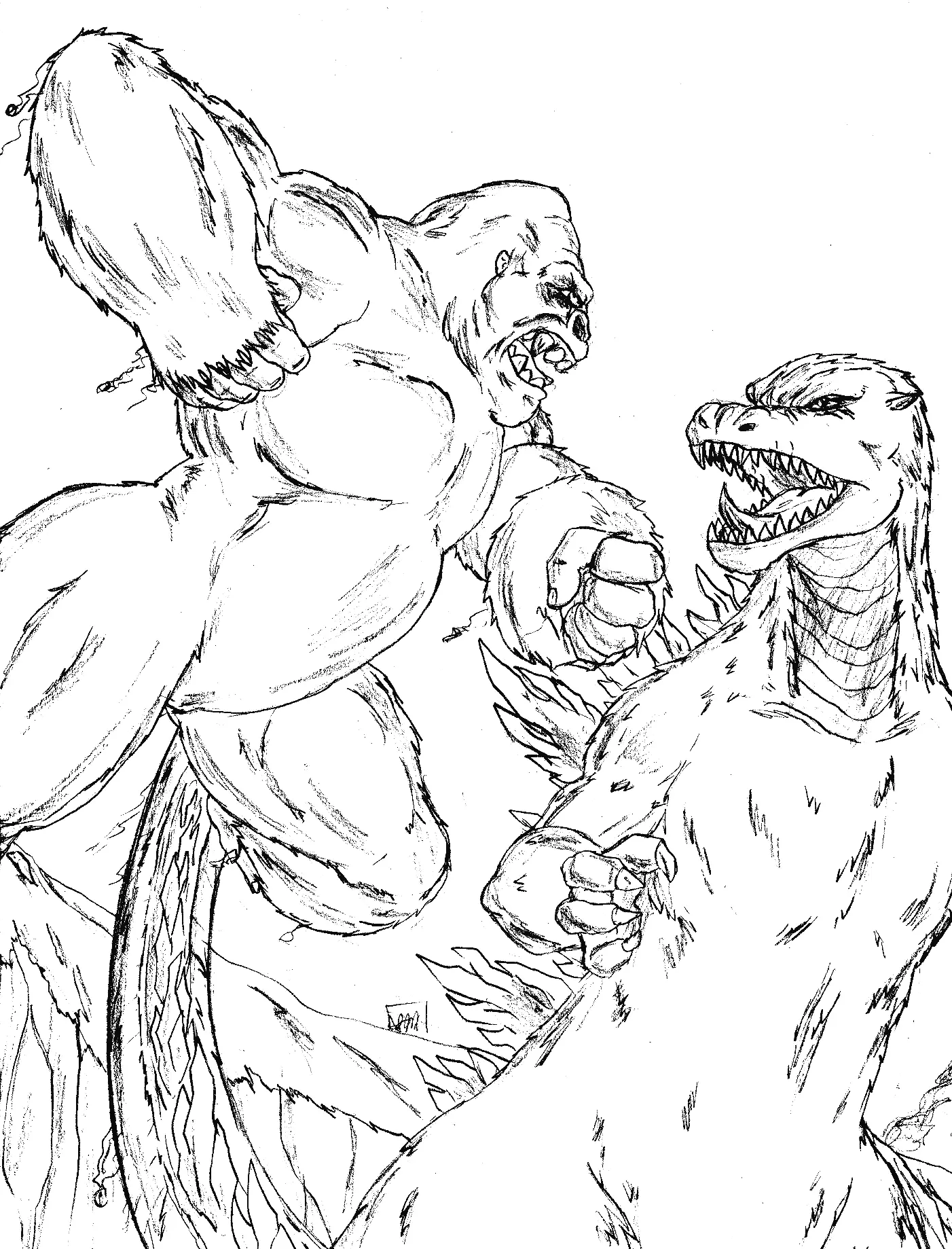 King Kong Ausmalbilder 4
