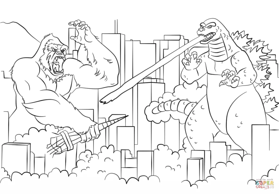 King Kong Para Colorear 7