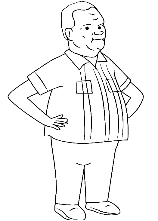 Desenhos de Rei da Colina Para Colorir 15