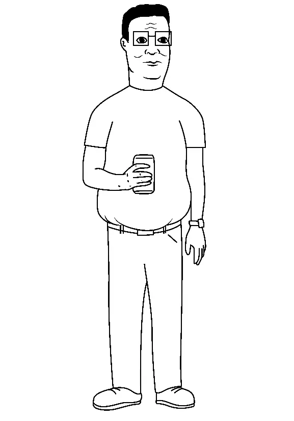 Desenhos de Rei da Colina Para Colorir 3